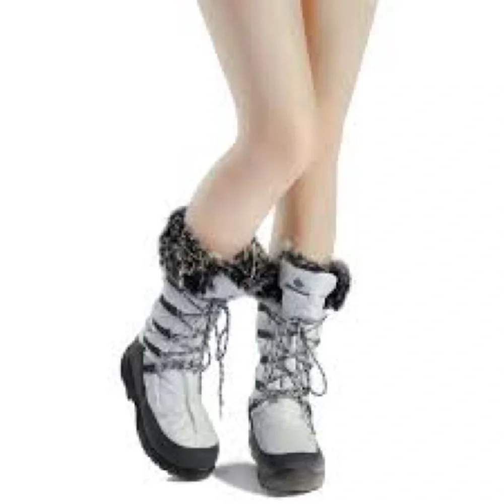 NWT Dream Pairs Maine Winter boots grey / taupe excellent Size 9 - Picture 12 of 12